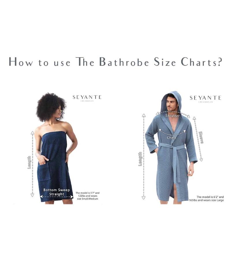 Robe Size Chart Guide: How to use the bathrobe Size Chart?