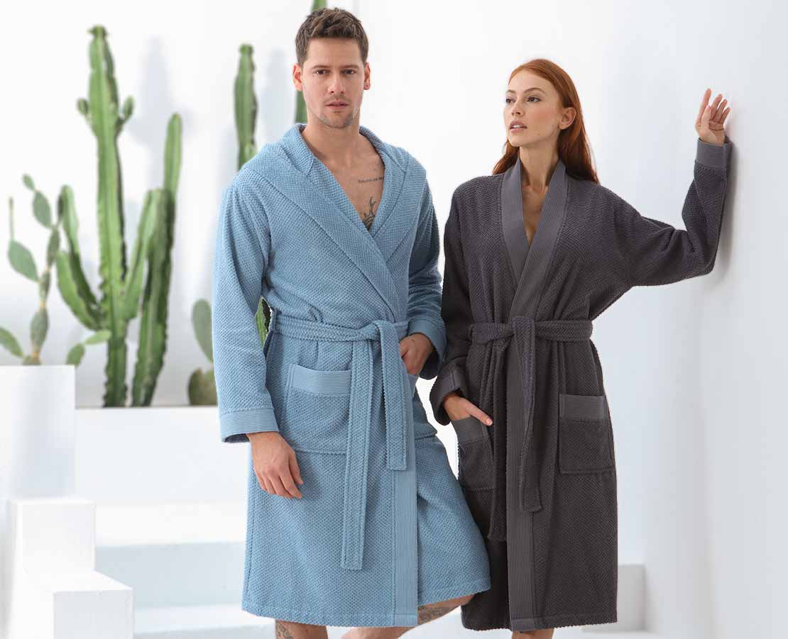 SEYANTE OEKO-TEX Certified 100% Turkish Cotton Terry Bathrobes